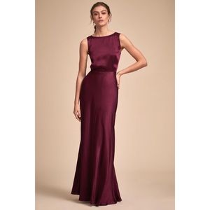 BHLDN x Ghost London Black Cherry Gown- BRAND NEW